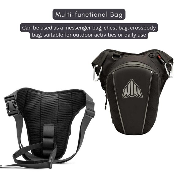 Half Face Neck Warmer Gaiter Mask & Leg Bag Waterproof Thigh Pouch Pack1 Combo - Picture 9 of 11